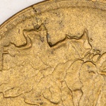 Numismática, Brasil. 5 cruzeiros. 1943. V253. Detalhes de mapa duplo peça inédita.