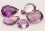 Ametistas. 5 peças. 32ct. 