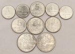 Numismática, Brasil. Lote com 10 moedas do Brasil, anos 1978-1979-1980-1981-1982. Vide foto