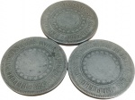Brasil - 200 RÉIS de 1895,1896 e 1889 - REPUBLICA