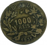 Brasil - 1.000 RÉIS de 1931 ESCASSA