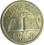 Brasil - 1.000 RÉIS de 1935 - MOD MAIOR - SOBERBA LINDA