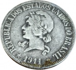 Brasil - 1.000 RÉIS DE 1911 - PRATA  