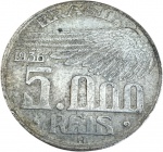 Brasil - 5.000 RÉIS de 1936 - S.DUMONT - PRATA