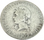 Brasil - 1.000 RÉIS DE 1909 - PRATA - X GRAMAS  
