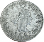 Brasil - 1.000 RÉIS DE 1913 - ESTRELAS SOLTAS -PRATA