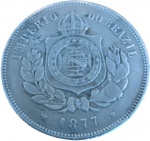 Brasil - 200 RÉIS de 1877 - IMPERIO - BONITA