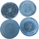 Brasil - 100 RÉIS de 1889 4 pçs