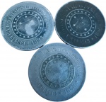 Brasil - 100 RÉIS de 1893, 1896 e 1889