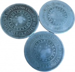 Brasil - 100 RÉIS de 1893, 1898 e 1889