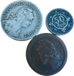 Portugal - 50 RÉIS de 1900, 20 CENTAVOS de 1924e 1  ESCUDO de 1927
