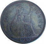 Reino Unido - 1 PENNY de 1967