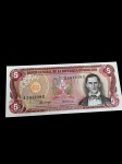 Rep.Dominicana - Cédula de 5 PESOS de ORO - FE