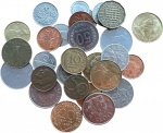 Estrangeiras - lote de moedas diversas