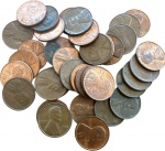 USA - LOTE de Moedas ONE Cents