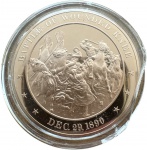 USA - Coleção Medalhas puro BRONZE 34g 45mm - A Historia dos ESTADOS UNIDOS - FATOS ANO A ANO 1890 -  BATTLE OF WOUNDED KNEE