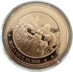 USA - Coleção Medalhas puro BRONZE 34g 45mm - A Historia dos ESTADOS UNIDOS - FATOS ANO A ANO 1883 - AMERICA CELEBRATES ITS DISCOVERY 