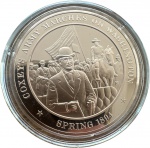 USA - Coleção Medalhas puro BRONZE 34g 45mm - A Historia dos ESTADOS UNIDOS - FATOS ANO A ANO 1894 -  COXEY´S  ARMY MARCHES ON WASCHINGTON