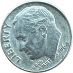 USA - ONE DIME 1964d - PRATA 0,900
