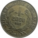 Brasil - 2.000 RÉIS DE 1930 - PRATA - MOÇINHA
