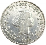Brasil - 1.000 RÉIS DE 1913 - ESTRELAS SOLTAS -PRATA