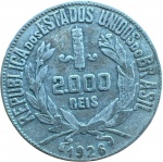 Brasil - 2.000 RÉIS DE 1926 - PRATA - MOÇINHA