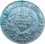 Brasil - 2.000 RÉIS DE 1926 - PRATA - MOÇINHA