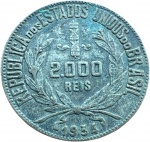 Brasil - 2.000 RÉIS DE 1934 - PRATA - MOÇINHA