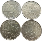 Brasil - 25 Centavos de 2016 - SOB - BAIXISSIMA TIRAGEM 