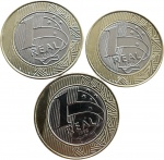Brasil - 1 REAL de 1998 - 3 PÇS