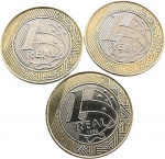 Brasil - 1 REAL de 1998 - 3 PÇS