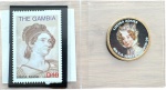 USA - MOEDA de One DOLLAR  de 2008-P - PRESIDENTE JOHN QUINCY ADAMS de um lado e sua 1ª DAMA  do outro - FLOR CUNHO + SELO DA 1ª DAMA 