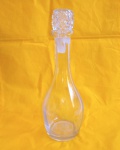 GARRAFA DE LICOR DE VIDRO. ALTURA 33 CM.
