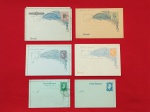 LOTE CONTENDO SEIS ANTIGOS CARTA-BILHETES DO IMPÉRIO E REPÚBLICA.