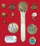 LOTE CONTENDO DIVERSOS ITENS MILITARES.