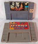 LOTE CONTENDO DUAS FITAS DE VIDEOGAME SUPER NINTENDO. NÃO FORAM TESTADAS.