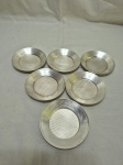 Jogo de 6 porta copos em prata 90 Domus. Medindo 9,5cm de diâmetro.