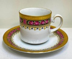 Xicara de Café em porcelana -  Bavaria - TIRSCHENREURH  - Xicara 5,5 cm ; Pires 12 cm- (SA11)