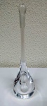 Perfumeiro  de cristal  morano. Designer forma de gota com aplicador . Borda danificada. Mede: 17 cm - (MARG19)