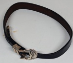 Antigo cinto com fivela de com Banho de PRATA - (MARG41)