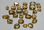 Lote pedras preciosas Citrino - Lapidação Oval e Gota -197 ct