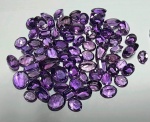 Lote pedras preciosas Ametistas - Lapidação diversas - 220,50 ct aprox