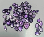 Lote pedras preciosas Ametistas - Lapidação diversas - 124 ct aprox.