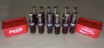 LOTE COM 2 CAIXAS COMPLETAS - MINIATURAS DE COCA-COLA - NO ESTADO