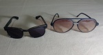 LOTE COM 02 ÓCULOS DE SOL - FEMININO - ARMAÇÃO EM ACRÍLICO LEVE - NO ESTADO