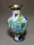 GRACIOSO VASO SOLITÁRIO - DE CLOISONNÉ - MEDINDO 16 CM - NO ESTADO