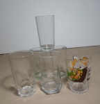 REPOSIÇÃO -  LOTE COM 06 COPOS FORMATOS E TAMANHOS DIVERSOS