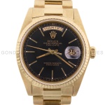 Relógio Rolex Oyster Perpetual Day-Date President - Ref. 18038 - Caixa e pulseira em ouro amarelo 18