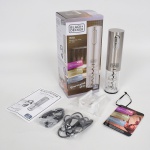 ELETRÔNICO, um (1) abridor para garrafa de vinho, marca BLACK & DECKER, entrada USB, fôlder com instruções de uso, acondicionado na caixa original, não aparenta ter sido usado ou pouco uso, vide foto.