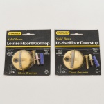 DEMOLIÇÃO, par (2) de STOP DOOR (batente de porta), confeccionados em bronze, marca STANLEY, lacrados e sem uso, vide foto.